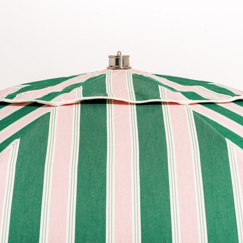 Patio 90'' W Umbrella, Pink/Green/White Striped