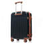 Ensemble de 3 valises de 20 pouces avec port USB, ouverture frontale certifiée, bagage à main rigide en ABS avec roues pivotantes