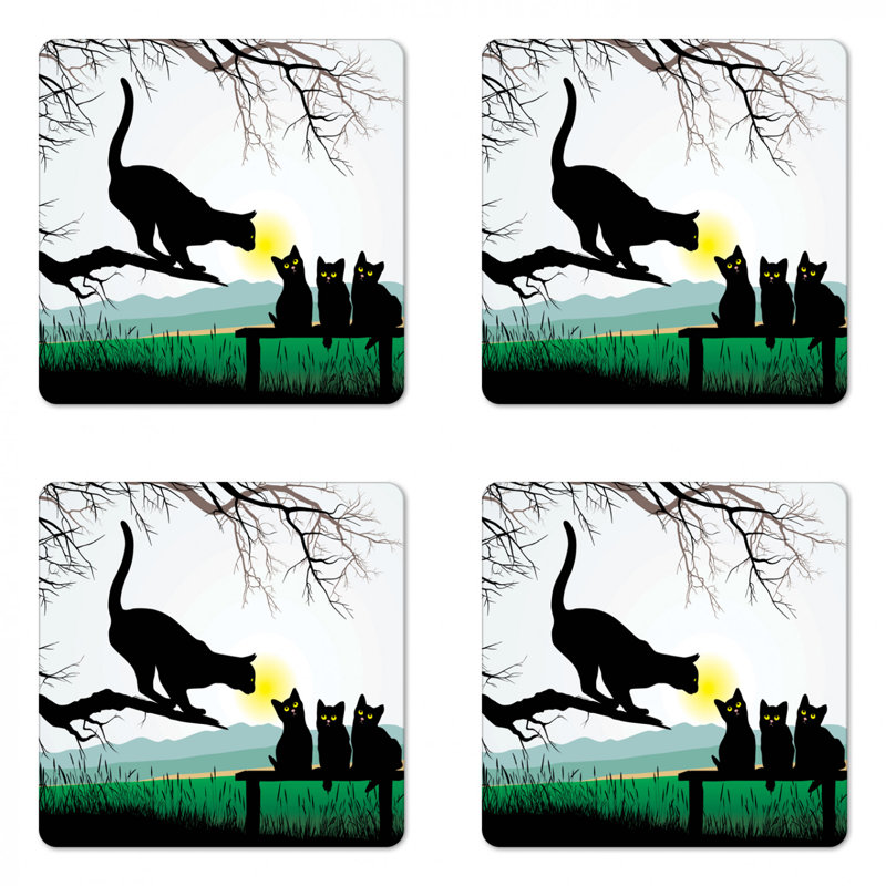 Square 4 Piece Coaster Set