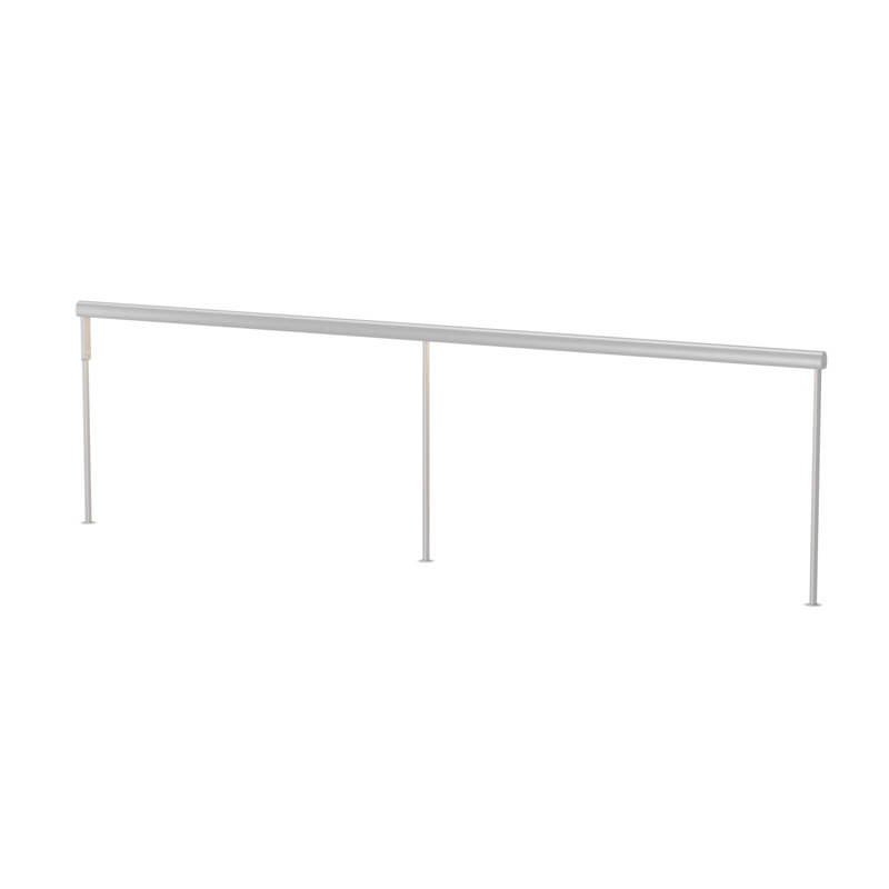 Lampe Sobre, H 19 po x l 1,26 po x P 72 po, Argent