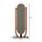 Mid-Century Brown Solid Wood Full-Length Mirror