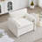 38.1''W Chenille Armchair Accent Chair Single Sofa for Living Room and Bedroom-1348274810