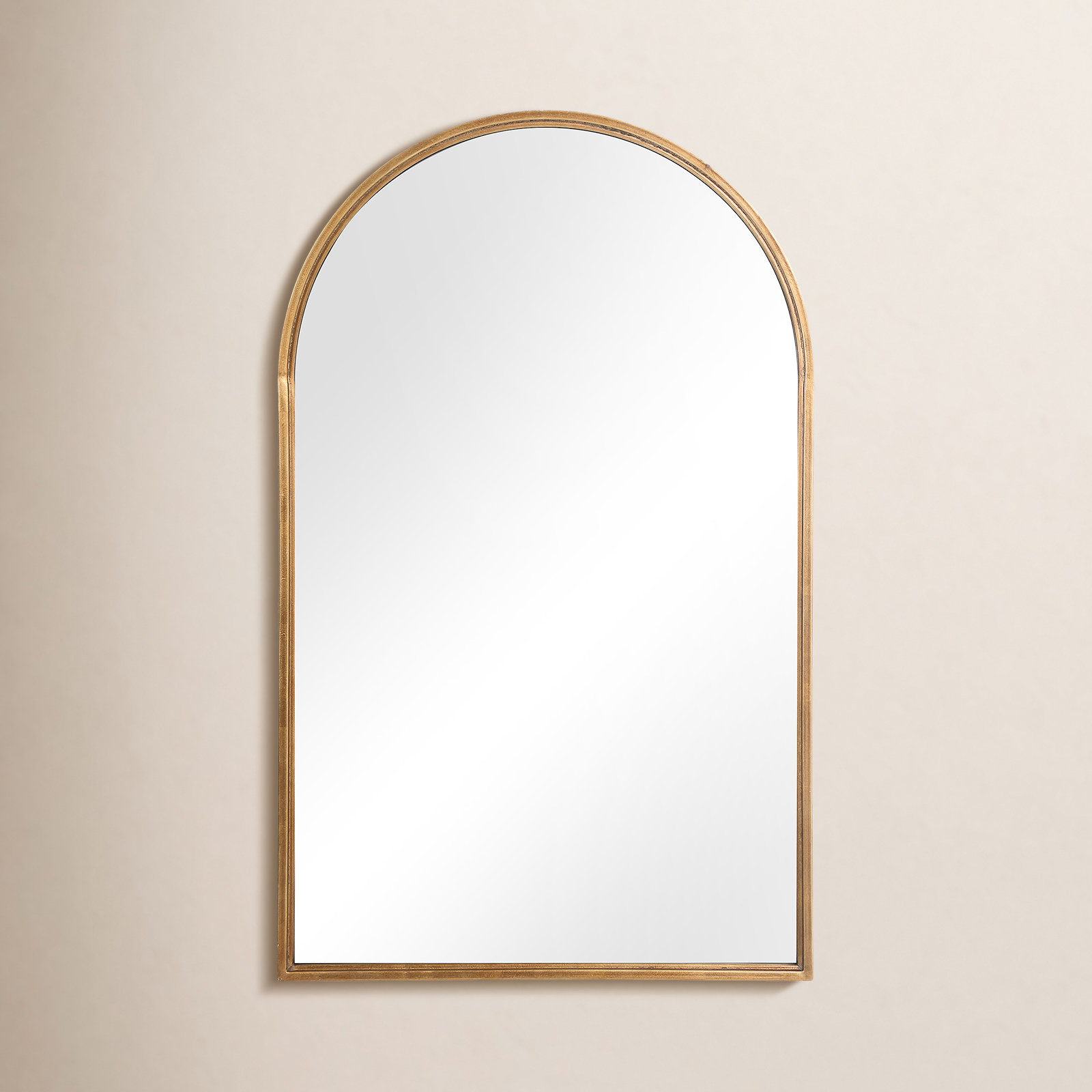 Tracie 24" Accent Mirror, Antiqued Gold