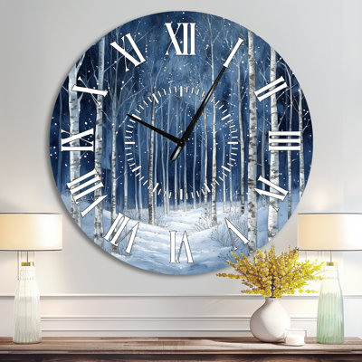 Horloge murale en métal Winter Winter