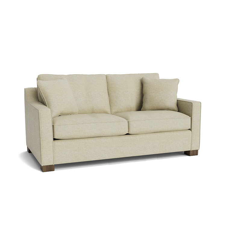 Aceyon Upholstered 71'' Sofa, Walnut, Jango Sandstone