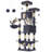 Cat Tree with 13 Scratching Posts, Multi-Level Plush Cat Condo-1147748502