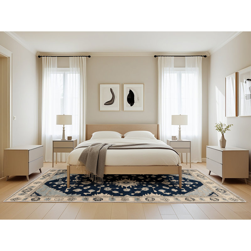 Tapis beige surteint lavable à la machine, Rectangle de 5 pi x 8 pi