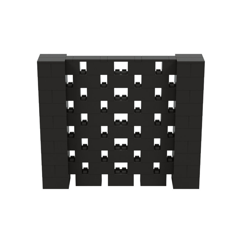 Ensemble mural Everblock, Noir, H 60 po x l 72 po x P 12 po