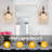 Vintage Wall Sconces, 1-Light Wall Lighting With Crystal Glass Shade, Matte Brushed Antique Brass Finish, Crystal Wall Light, Wall Lamp