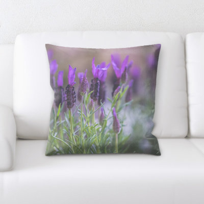 Housse et insert de coussin carré lavande