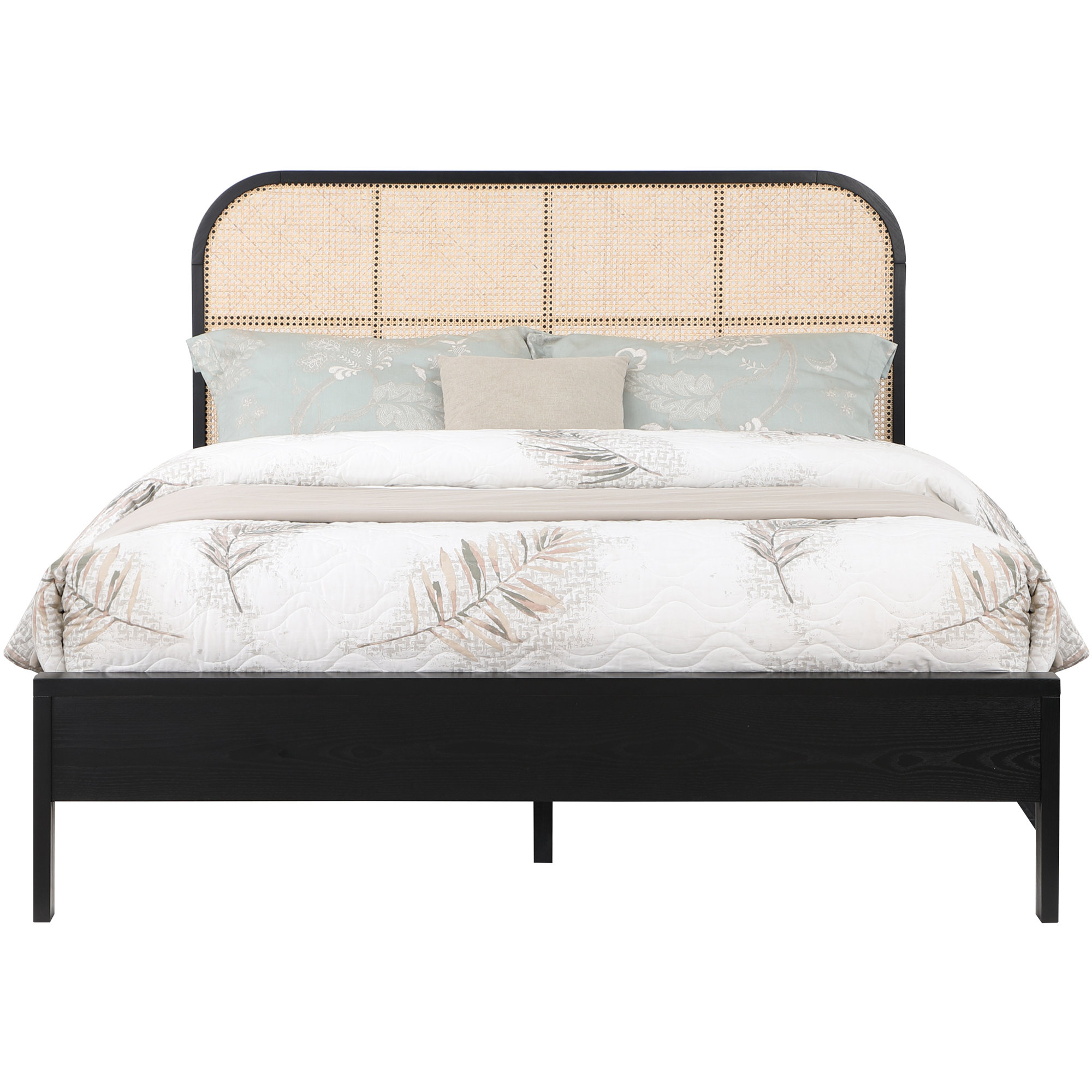 Alvery Cane Bed, King, Black