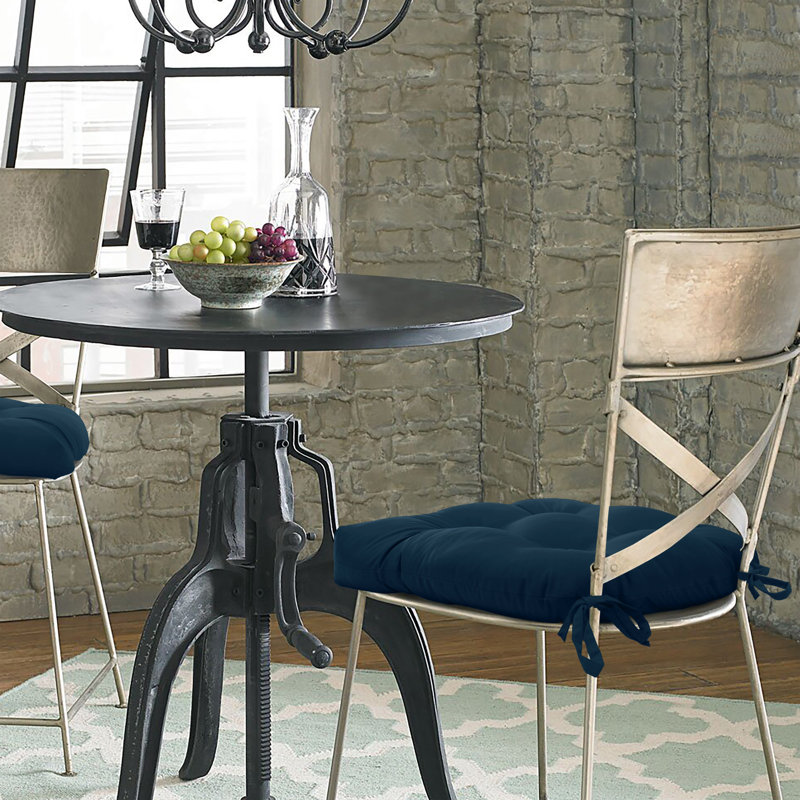 Coussin de chaise Ebern Designs, Marine