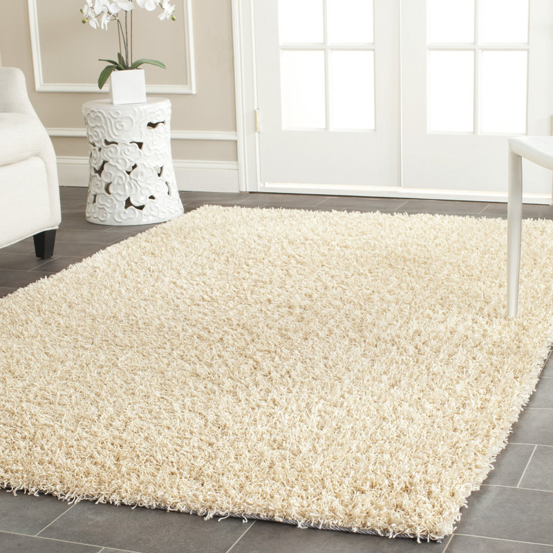Tapis crème touffeté à la main Assar, Rectangle 6 pi x 9 pi