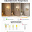 Appliques murales 10 po en albâtre, applique murale à 3 intensités en laiton poli à intensité variable câblée, base G9, fixation réversible pour le couloir de la salle de bain