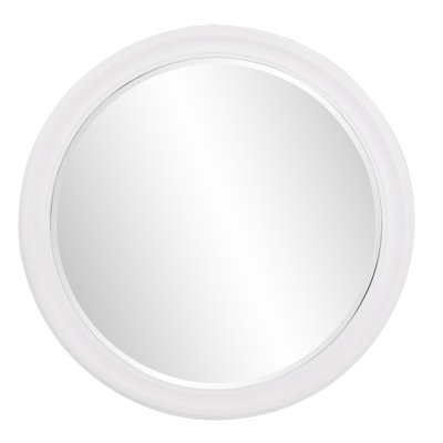 Meayki Solid Wood Round Mirror