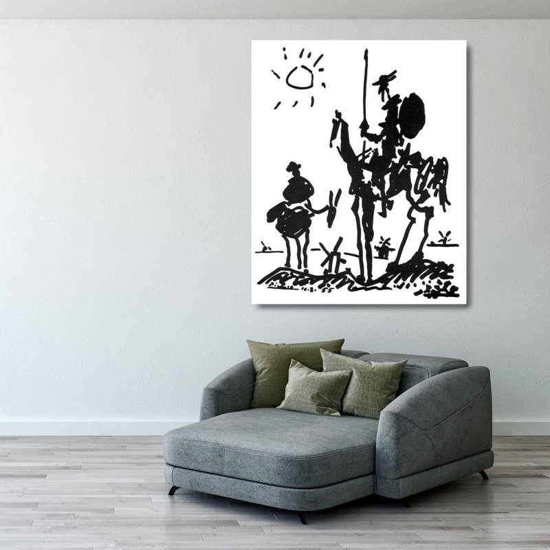 Don Quichotte, H 34 po x l 28 po