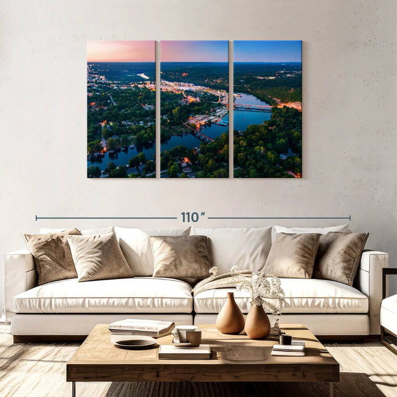 Downtown Branson Missouri, 48" H x 74" W