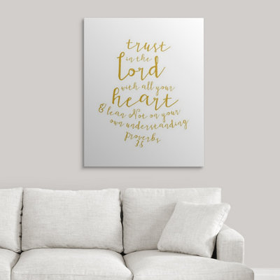 " Proverbs 3:5 - Scripture Art "