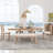 Raelene Modern 6-Piece Extendable Dining Table With Footrest,kitchen table set with Leaf,dining table set,dining room set-1678049433