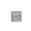 Chaise large de 34 po en gris avec pieds en bois massif Reyonna