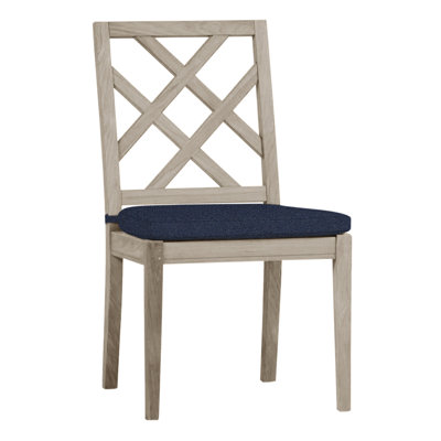 Haley Patio Dining Side Chair with Cushions