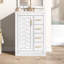Meuble-lavabo 24 po avec lavabo intégré en céramique, meuble-lavabo simple avec 1 porte et 3 tiroirs pour salle de bain petite et moyenne, blanc-1700106430