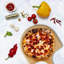 Ceramic Pizza Stone with Bamboo Paddle