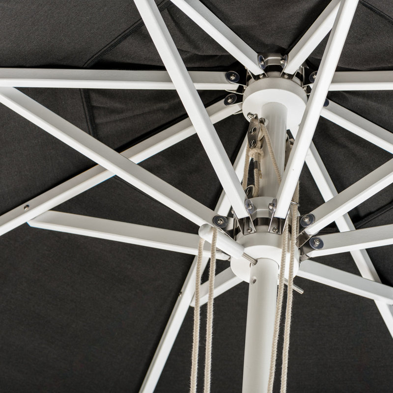 Market 84'' W Umbrella, Black/White