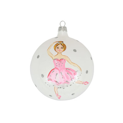 Nutcrackers 4'' Handmade Glass Nutcrackers Ball Ornament