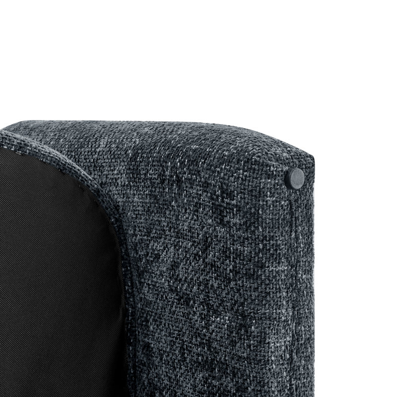 Cristie Upholstered Armchair, Grenada Charcoal Fabric