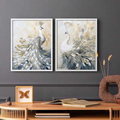 ANIMALS Series CCxxxix - reproduction encadrée de qualité supérieure - prête à être accrochée - aucun clou requis - aucun clou requis