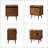 Sebrina Mid-century Modern 24''W 3-Drawer End Table with Charging Station and Solid Wood Legs-92349055