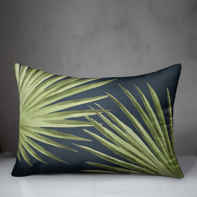 Palm Outdoor Reversible Throw Pillow