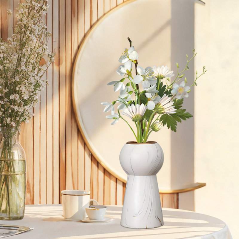 Ceramic Table Vase, 9.84" H x 4.33" W x 4.33" D