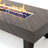 54Inch Iron  Fire Pit Table(Stone)