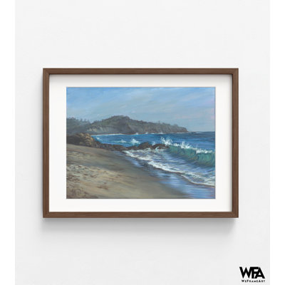 Moro Beach Painting Print, Crystal Cove State Park Painting, Orange County Poster Print, Tropical California Painting Print