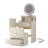 3 In 1 Vanity Desk With Mirror And Light ,Small Makeup Vanity Set With Charging Station, With 2 Drawers And Open Storage Space, With Upholstered Stool, Compact Dressing Table Writing Desk For Small Sp