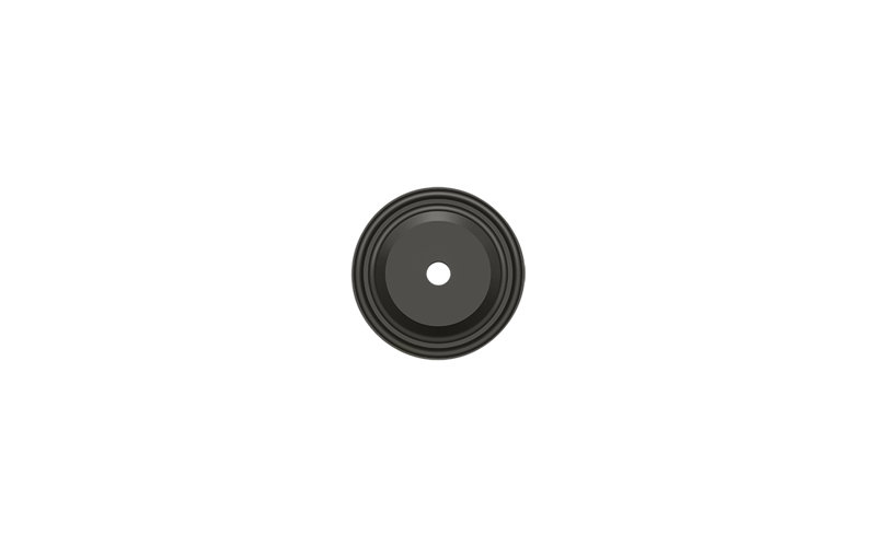 Metal Knob Backplate, Oil-Rubber Bronze