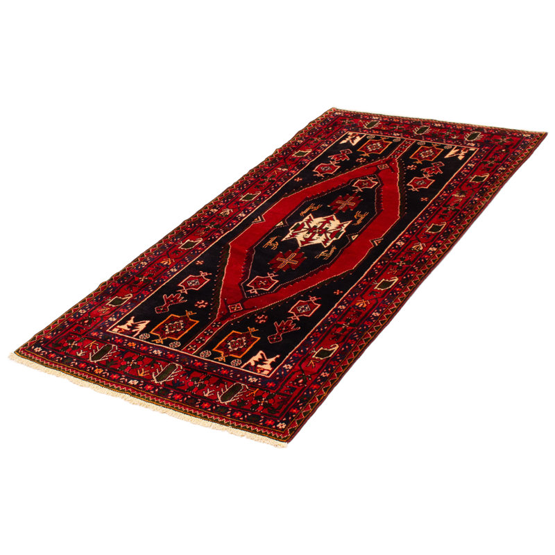 Tapis bleu marine Andelz 4 pi 4 po x 8 pi 4 po