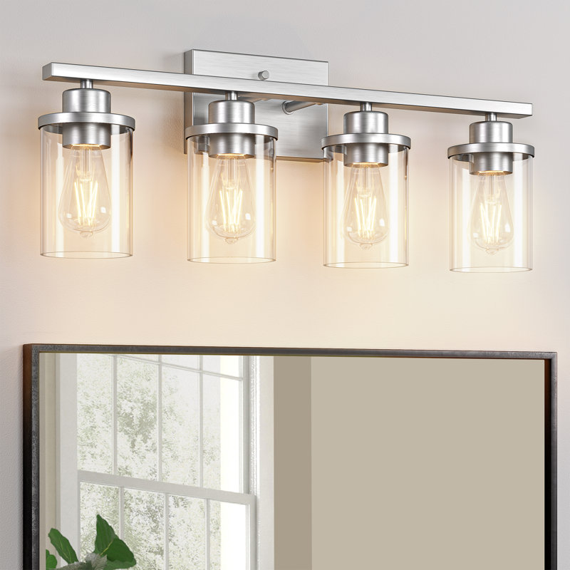 Lumière de meuble-lavabo à intensité variable, 4, Nickel brossé