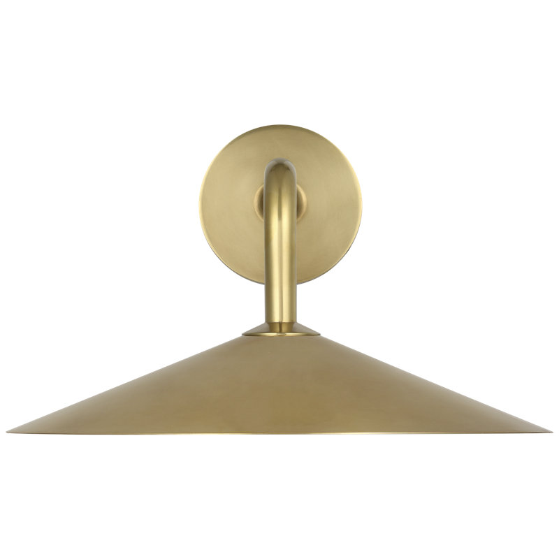 Amber Lewis Ponce 9" Sconce, Brass, 8.5" H x 13" W x 17" D, Hand-Rubbed Antique Brass
