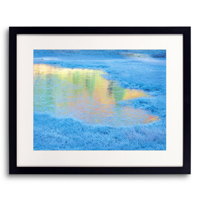 Frozen Autumn Pond Print by Bruce Heinemann
