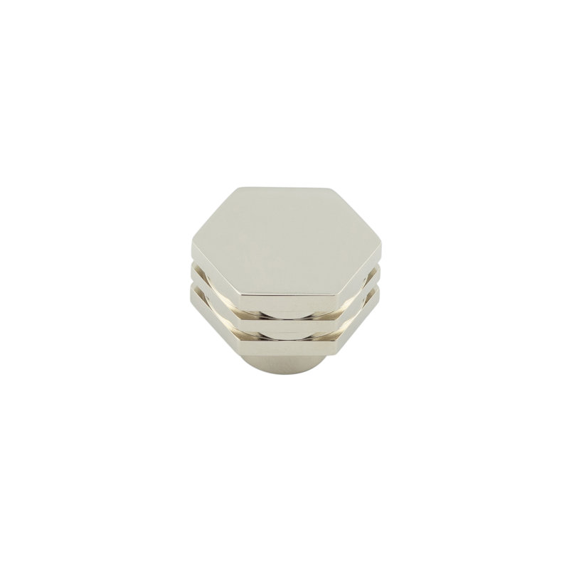 Hoxton 30mm Geometric Knob, Polished Nickel