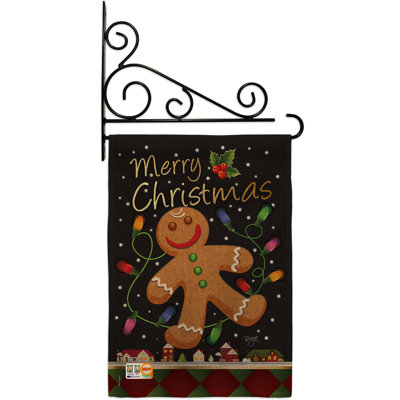 Double Sided 18.5'' H x 13'' W Polyester Christmas Garden Flag