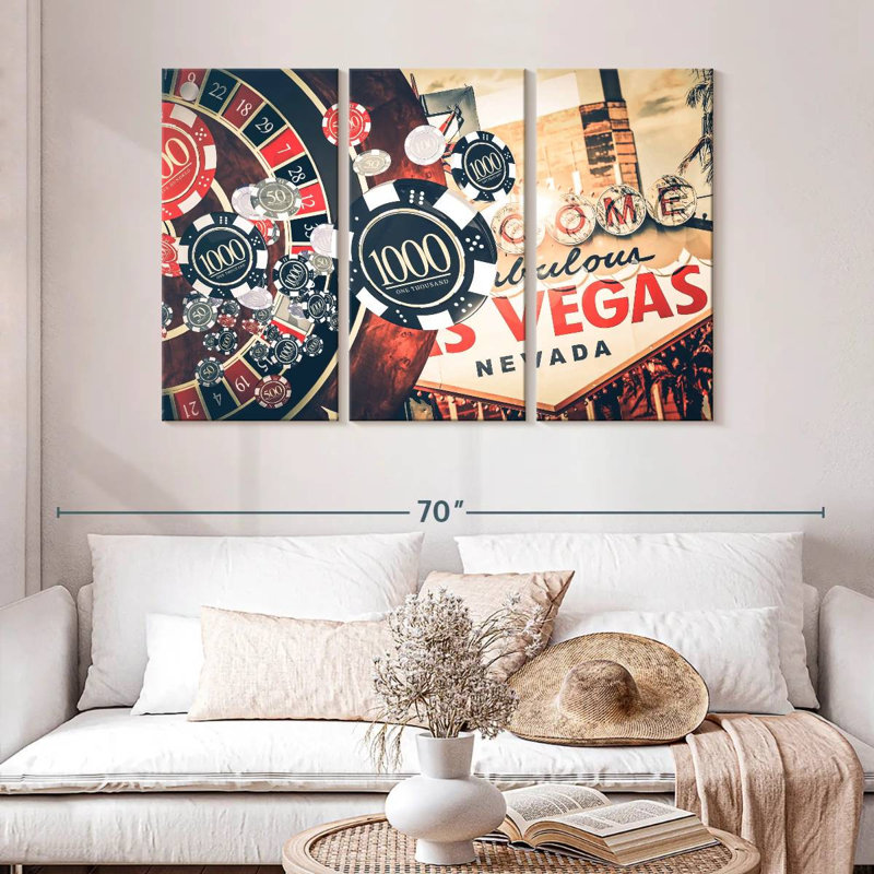 Nicci Las Vegas Roulette, H 32 po x l 50 po
