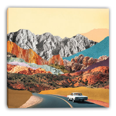 Golden Blossoms Wrapped Canvas Wall Art