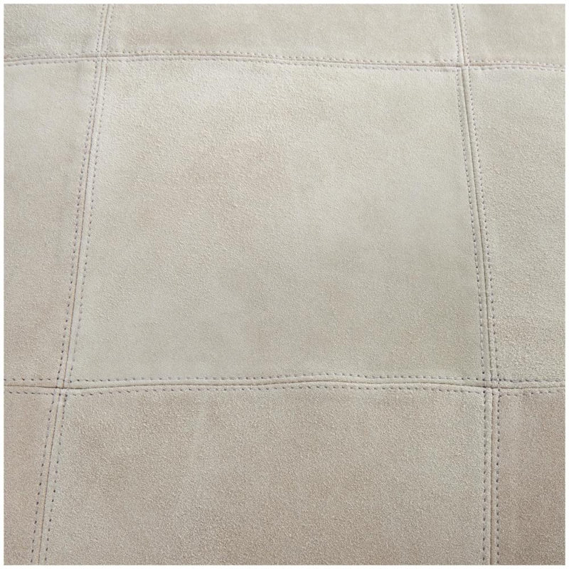 Repose-pieds Shara, Cuir véritable gris