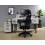 Bureau d'ordinateur Safea fini blanc antique et noir (sans la chaise de bureau)