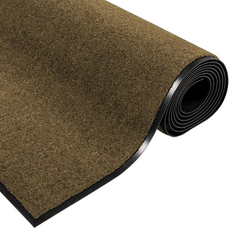 Non-Slip Doormat, Brown, 120 x 250 cm