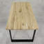 Isaias Oak Solid Wood Top Metal Base Dining Table-2026069692-2026069703